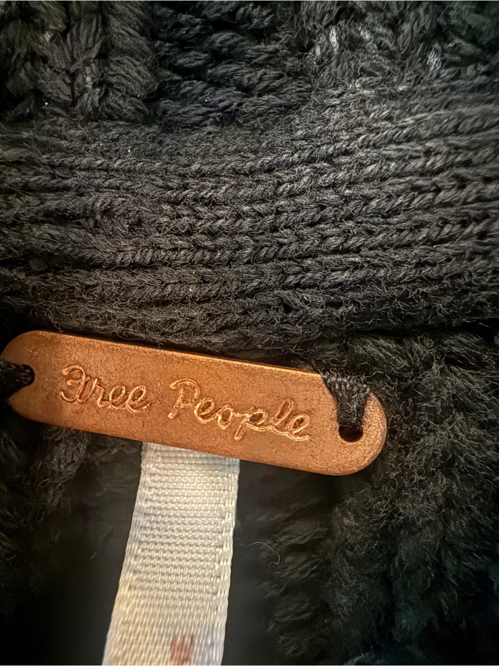 Free People Gray Striped Cable Knit Turtleneck Sweater XS - perfect condition! - Picture 3 of 14